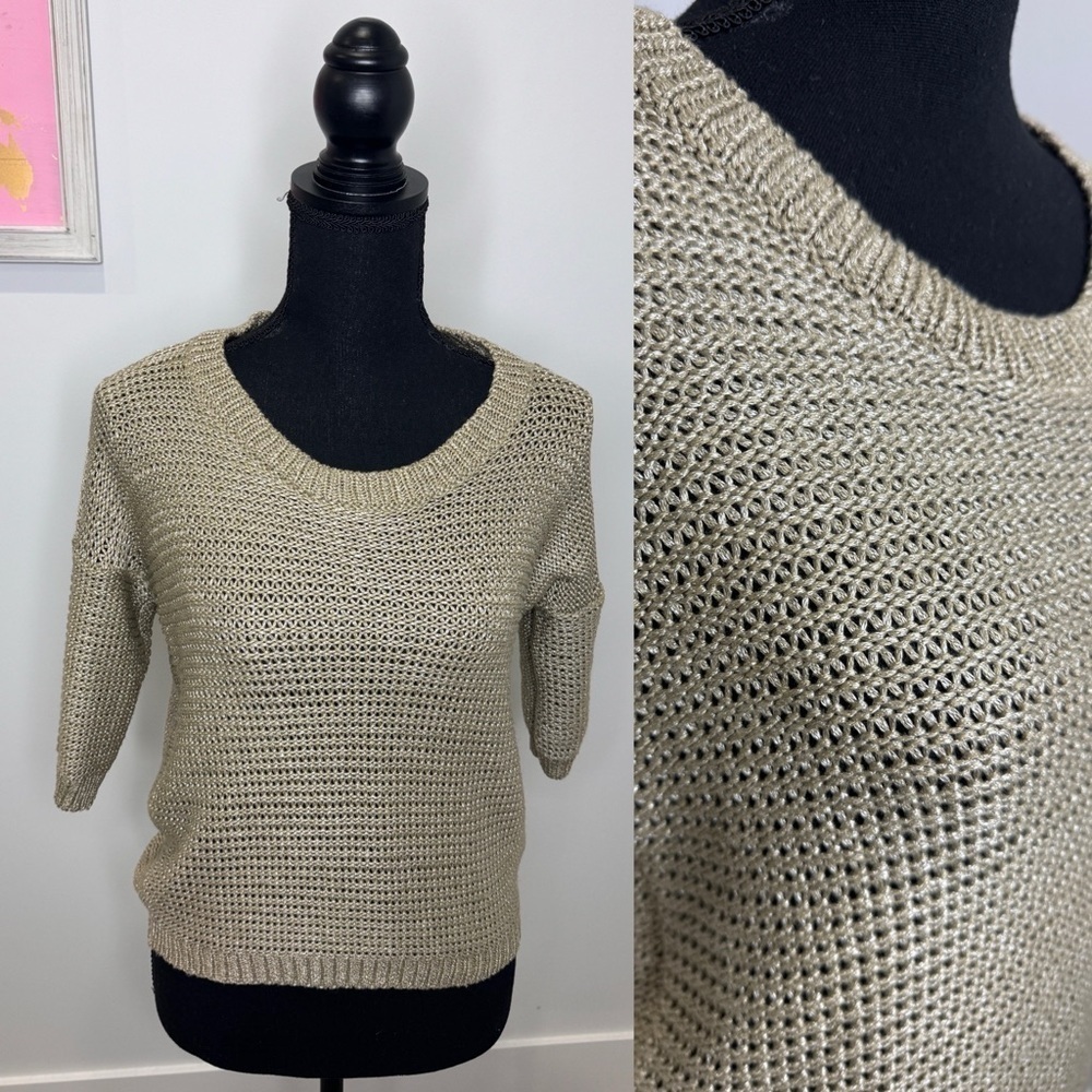 Atmosphere Short Sleeve Knit Women’s Sweater (Sz 10)